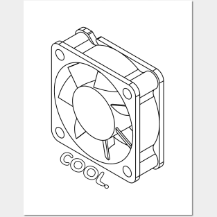 Cool Fan Mechanical Engineer 3D Printer Maker Posters and Art